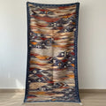 Blue Kilim Moroccan Rug – Handwoven “Picasso” Design