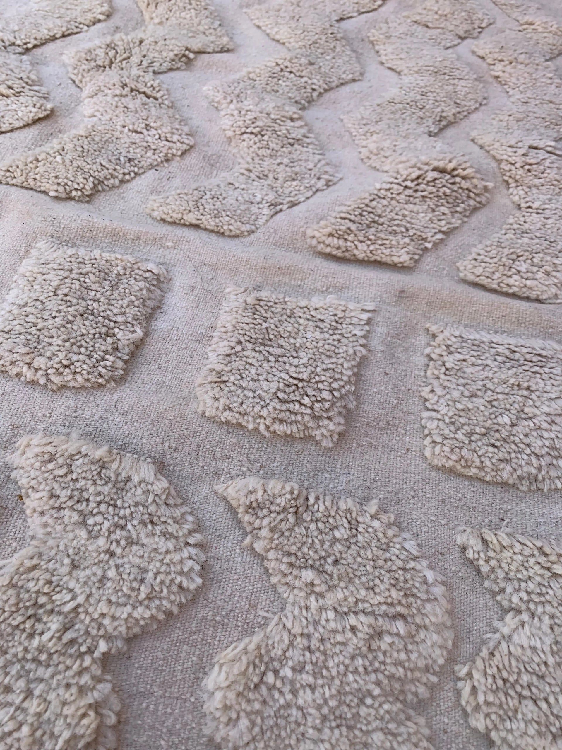 White Moroccan Rug – Handwoven Artisan Wool Piece