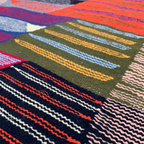 Close-up of a Small Wool Rug 