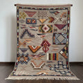 White Moroccan Rug | Handwoven Wool Rug from Taznakht
