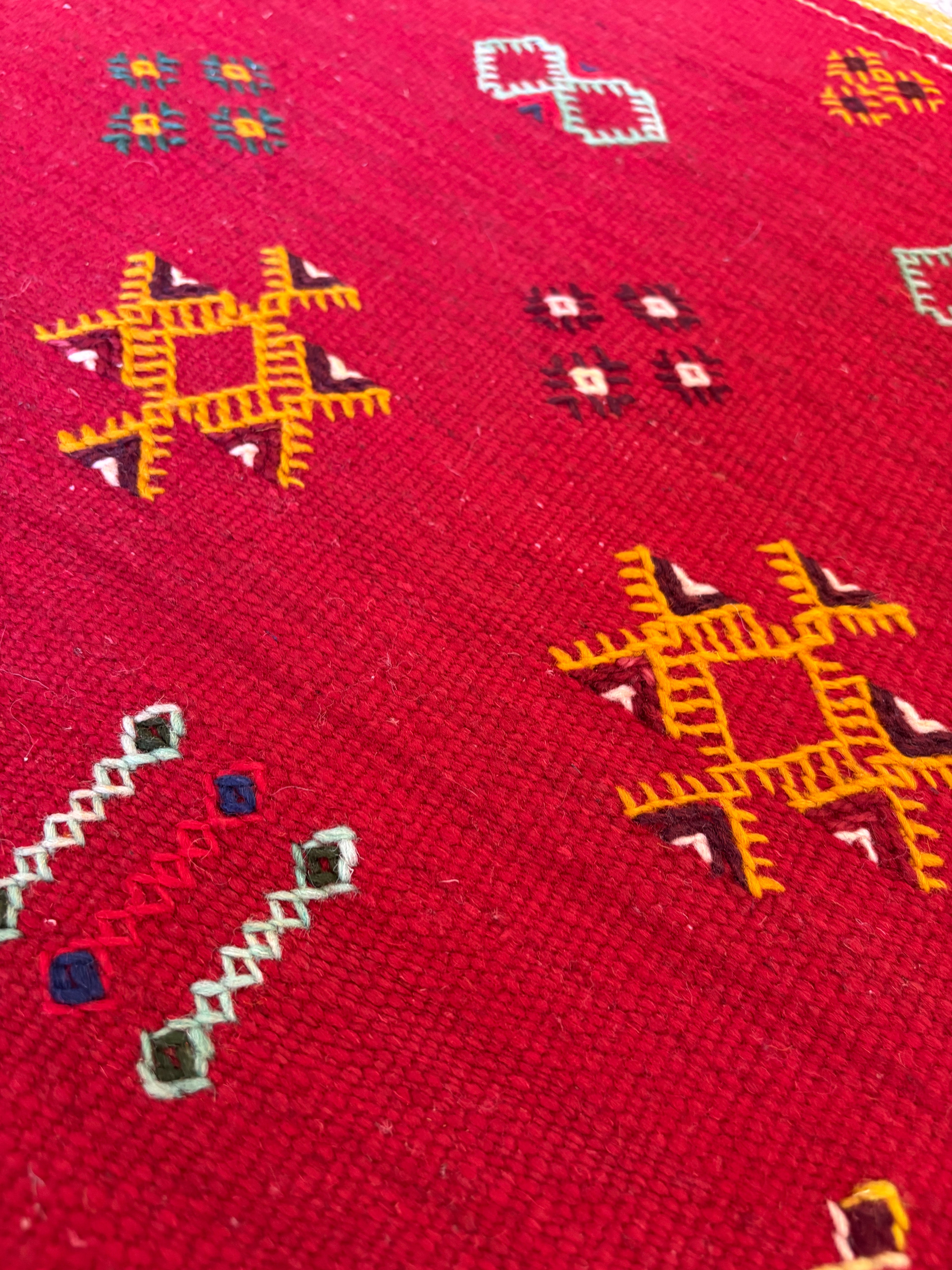Close-up of Amazigh geometric motifs
