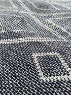  Black & White Moroccan Runner Rug