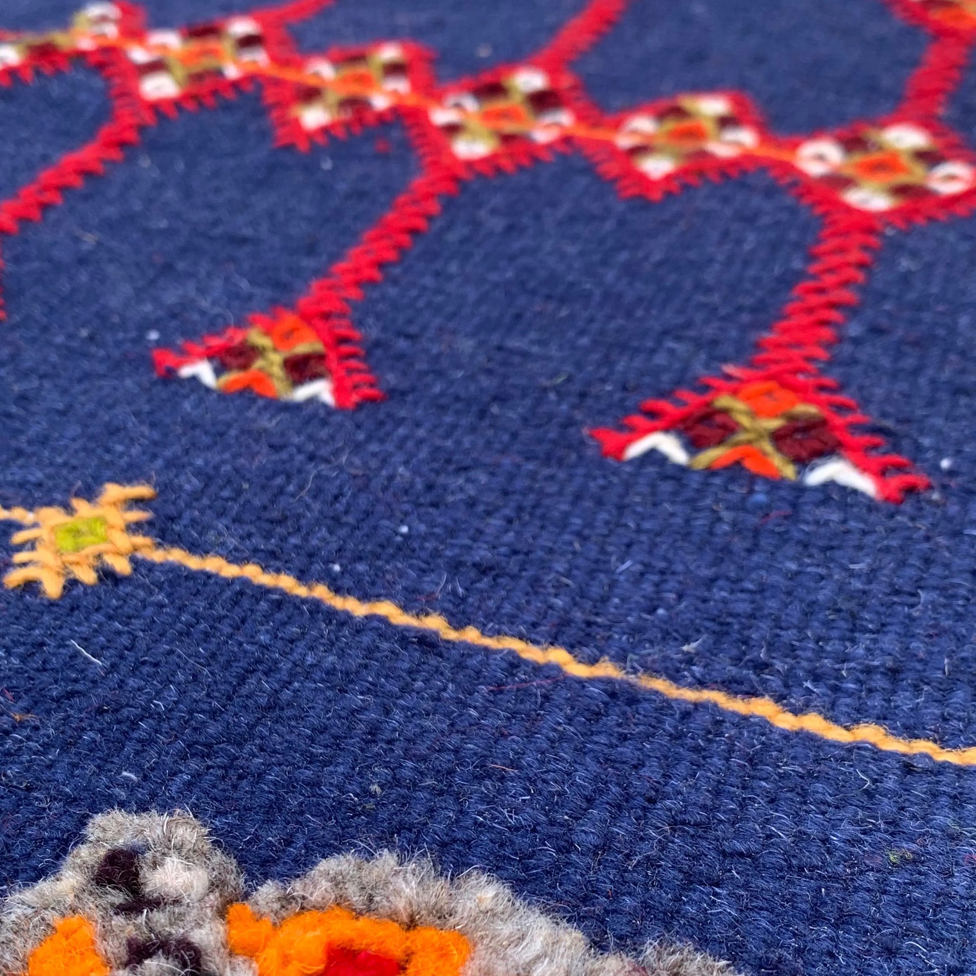 Navy Wool Rug