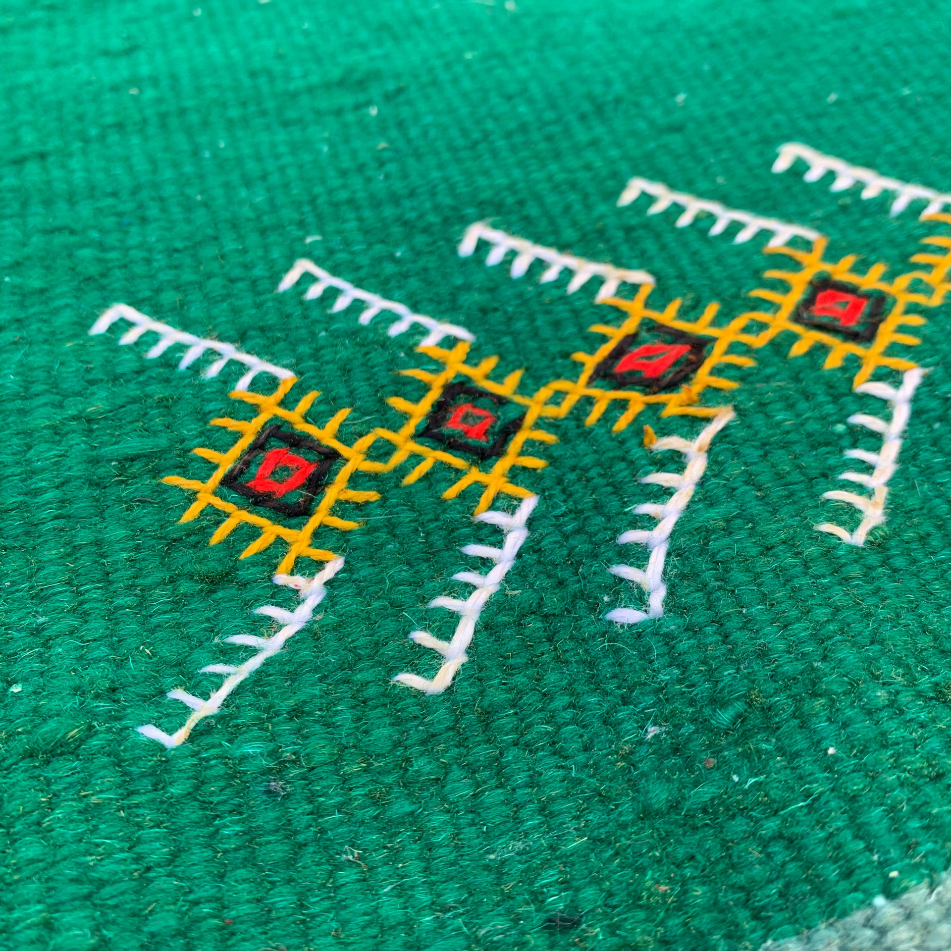 Green Kilim Rug 