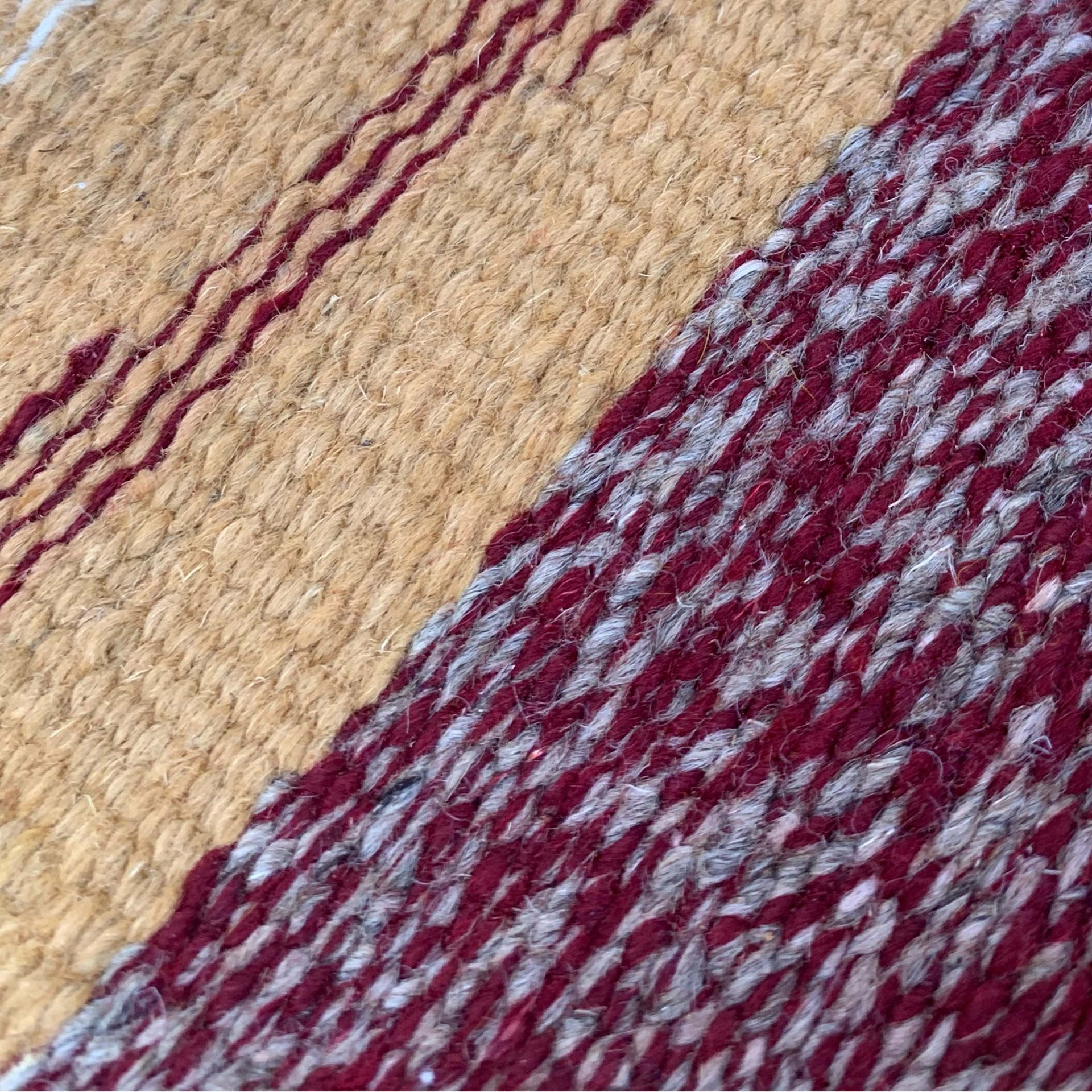 Close-up of a small moroccan rug