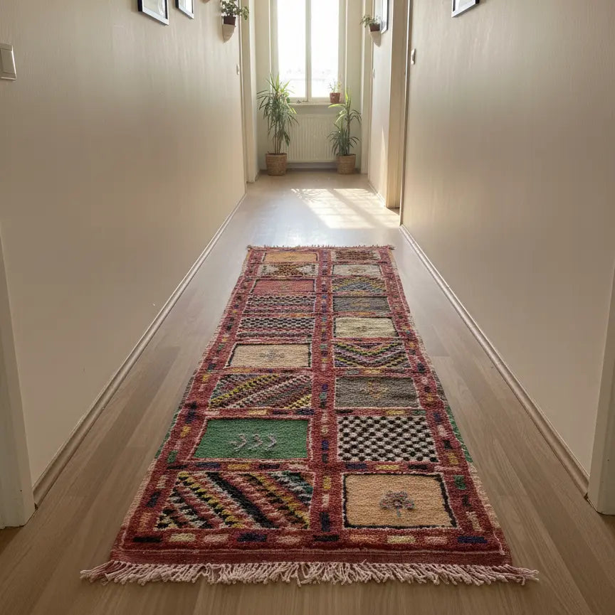 Moroccan Runner Rug – Handwoven Colorful Runner from Taznakht