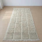 White Moroccan Rug – Handwoven Natural Wool from Taznakht