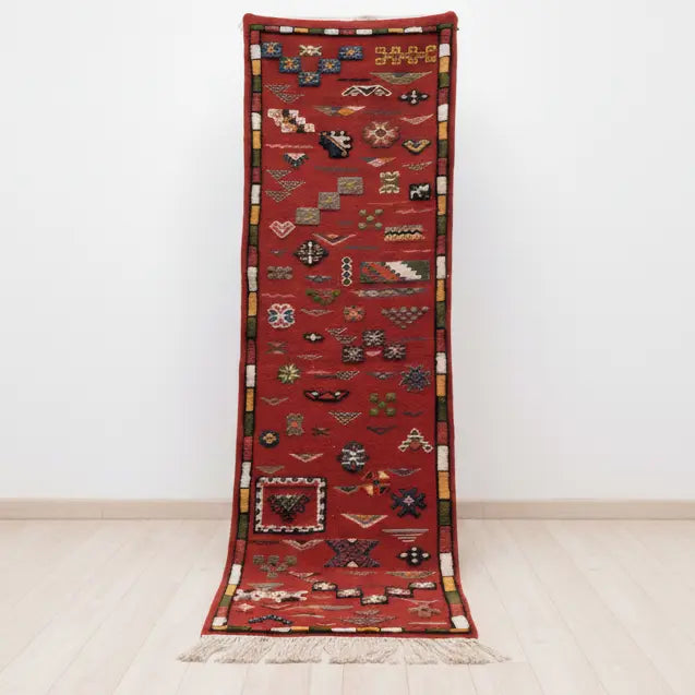 Red Runner Moroccan Rug 