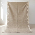 White & Beige Rug – 245 × 165 cm (96” × 65”) TazRugs