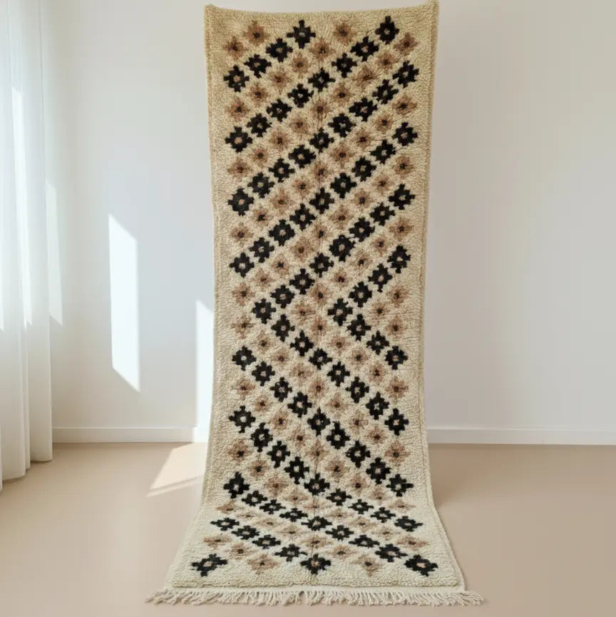 White Moroccan Runner Rug
