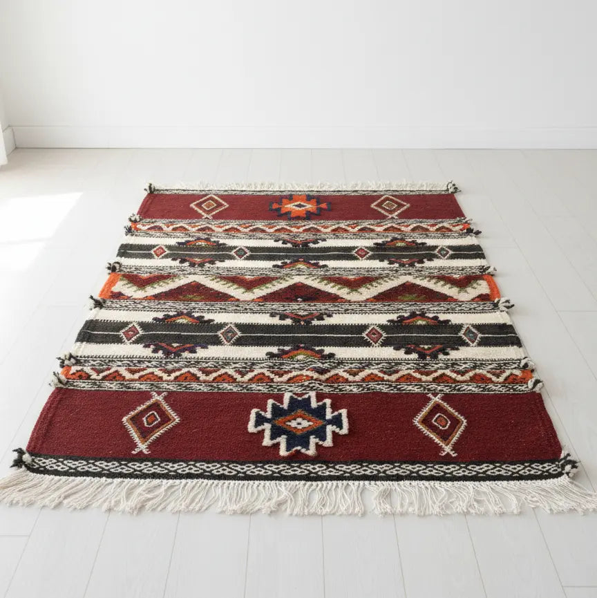 Small Moroccan Wool Rug