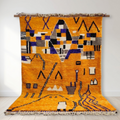 Orange Beni Ouarain rug