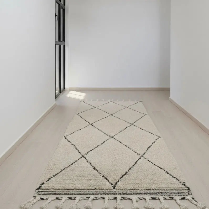 beni ouarain rug – Handmade Moroccan Runner Rug