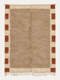 Clay Margin custom Beni Mrirt rug hand-knotted in Morocco from premium Moroccan wool