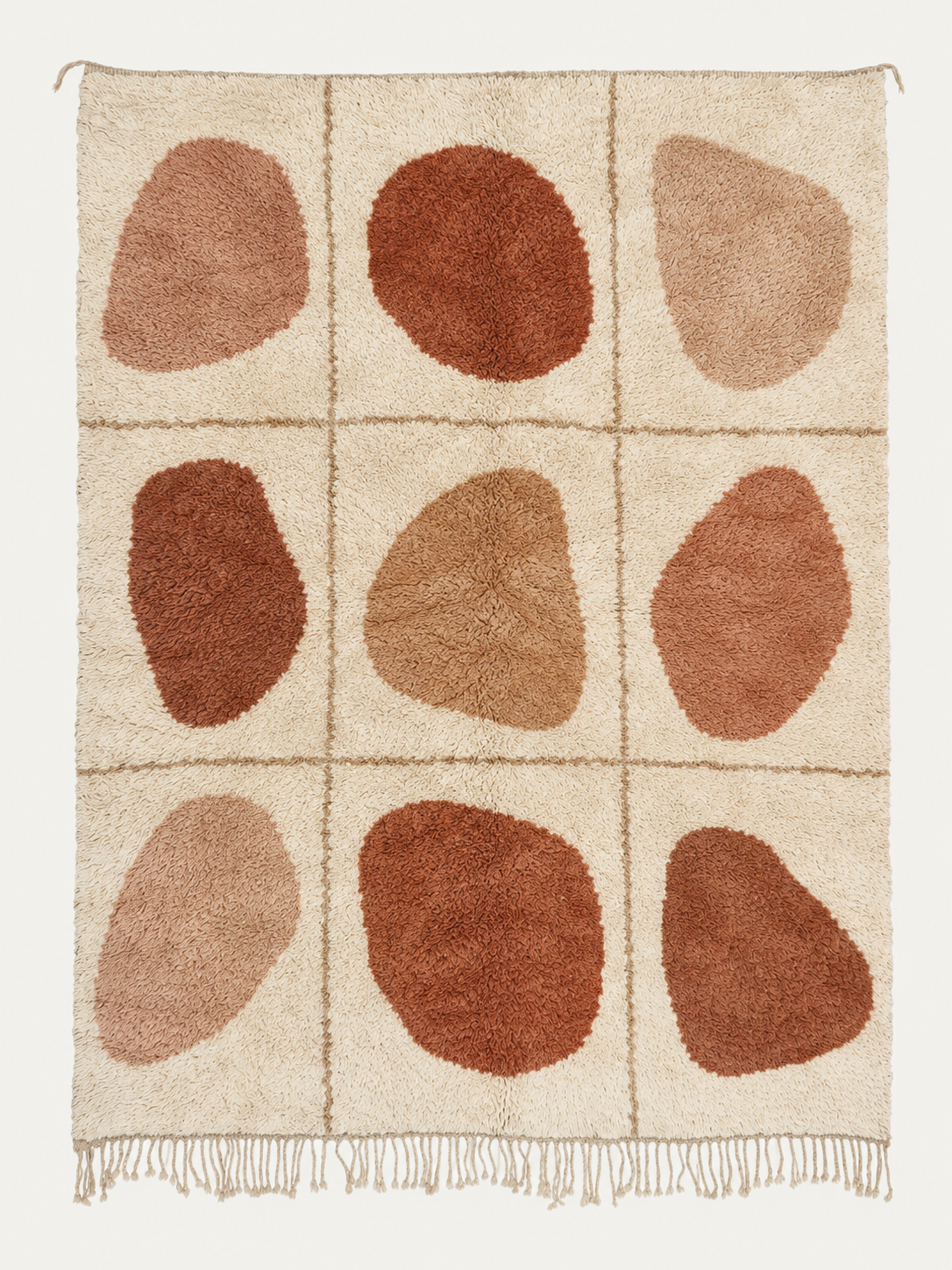 Earth Studies custom Beni Mrirt rug hand-knotted in Morocco from premium Moroccan wool