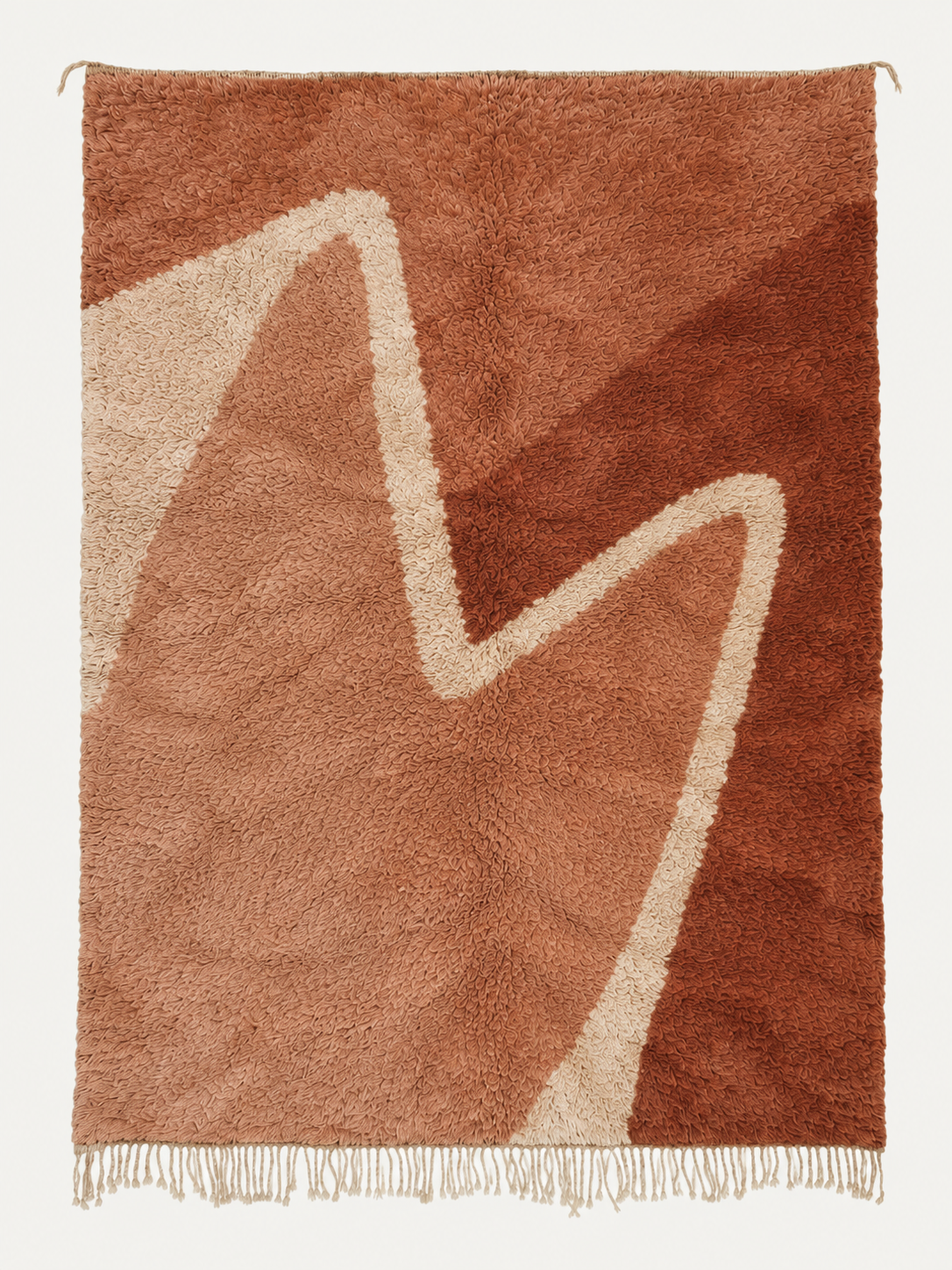 Earthen Fold custom Beni Mrirt rug hand-knotted in Morocco from premium Moroccan wool