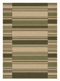 Ochre Divide custom Moroccan kilim rug with warm ochre wool and contrasting dark woven bands
