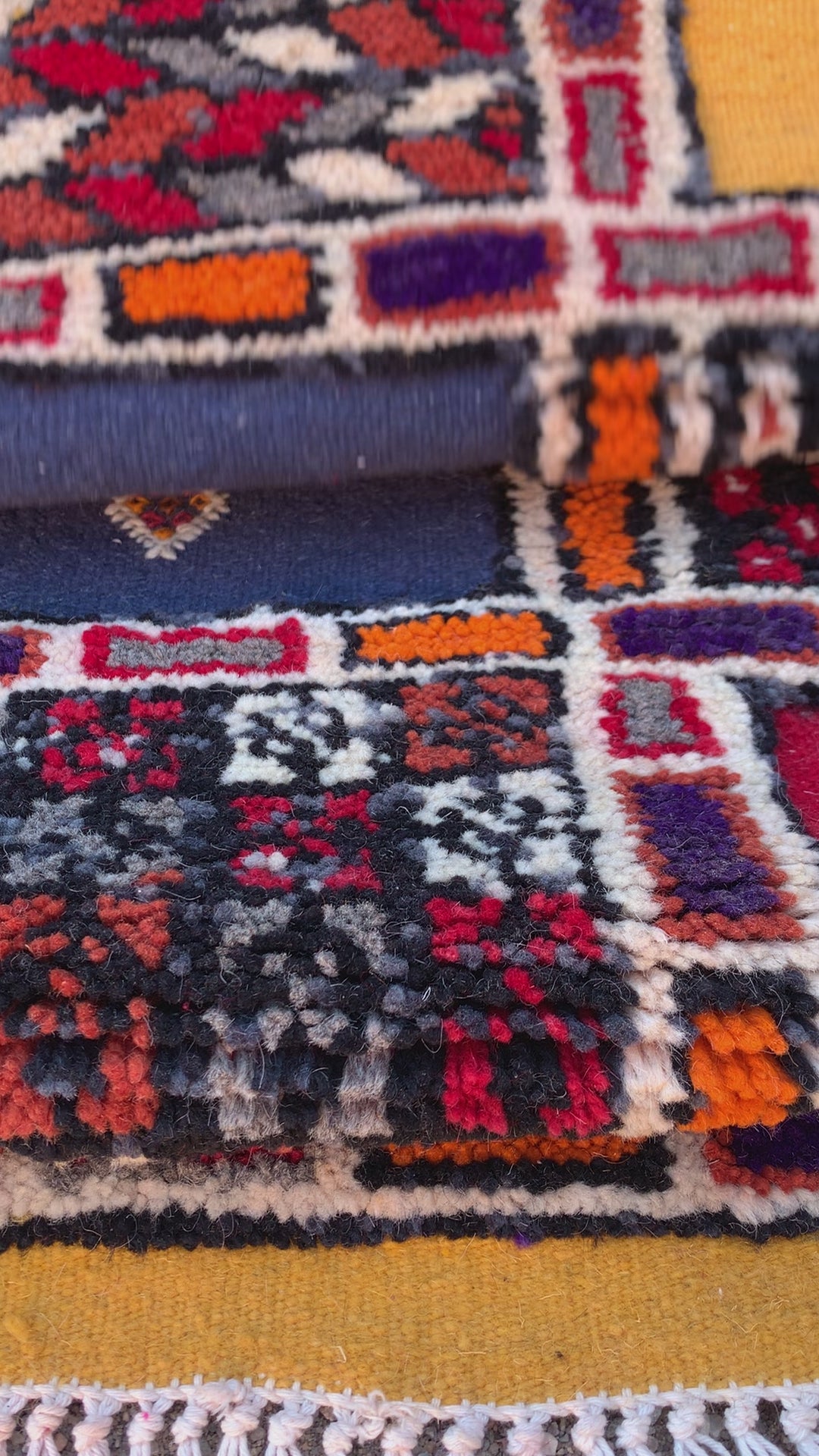 Moroccan Runner Rug – Handwoven Multicolor Wool from Taznakht