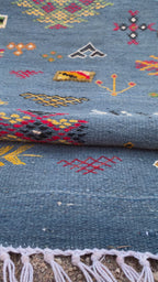 Light Blue Runner Rug