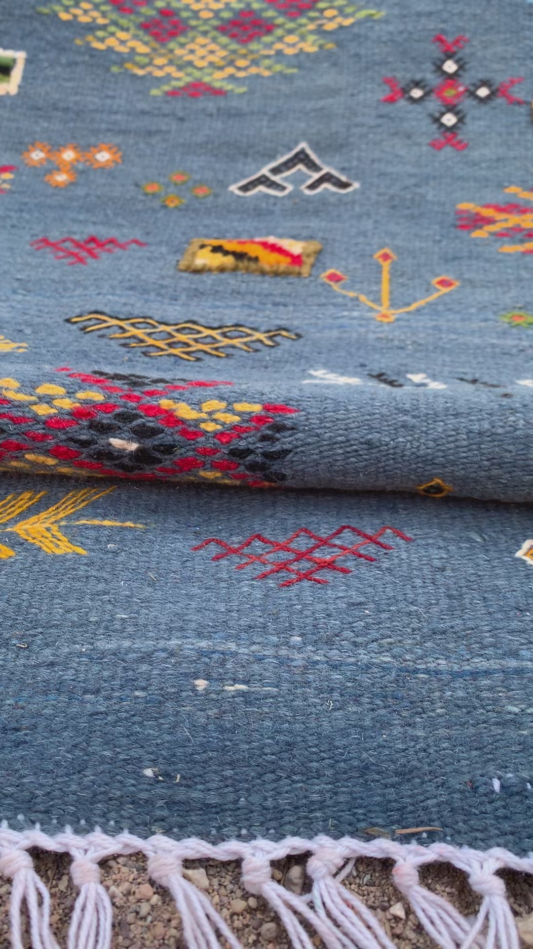 Light Blue Runner Rug