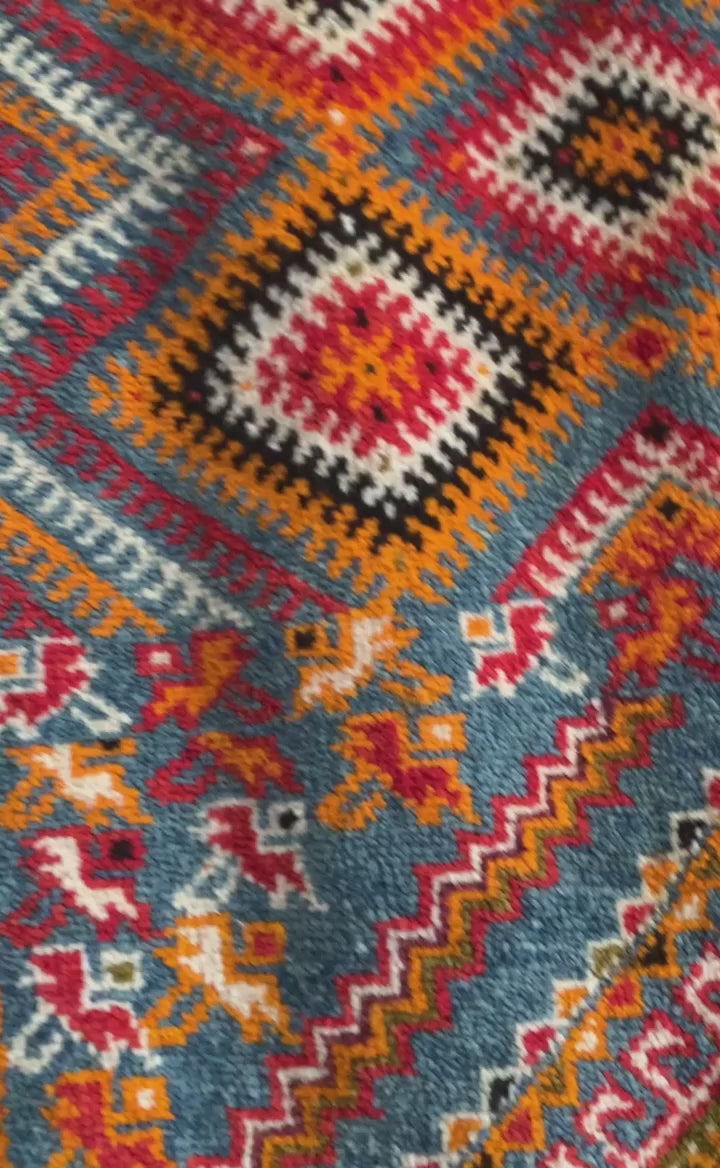 Traditional Moroccan Rug – Handwoven Artisan Wool  Piece