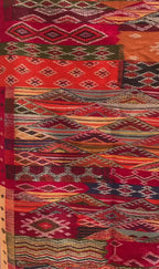 Moroccan Kilim Rug – Red Picasso, Handwoven & Reversible