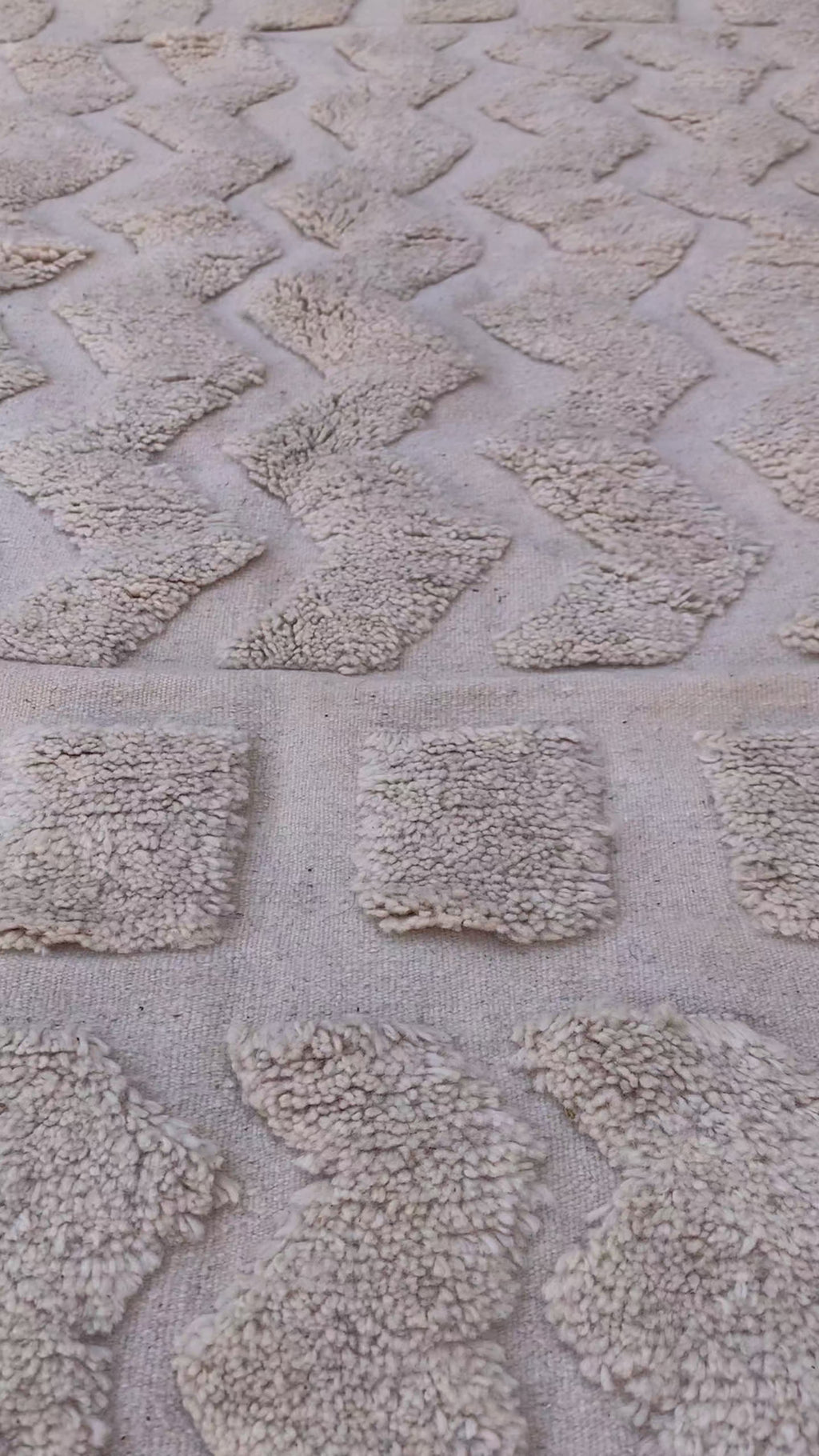 White Moroccan Rug – Handwoven Artisan Wool Piece