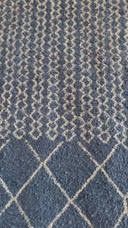 Blue Moroccan Rug – Handwoven Artisan Piece