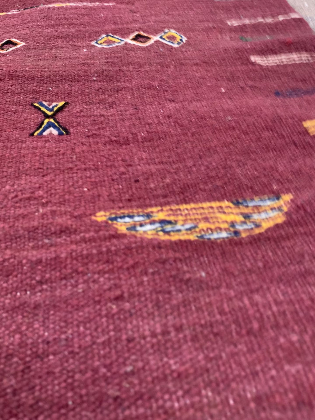 Reddish Brown Moroccan Rug