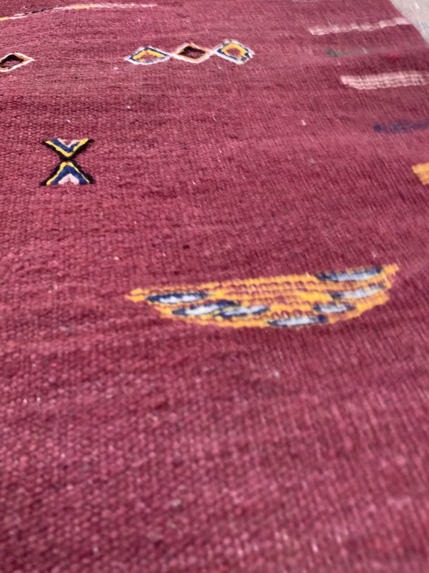Reddish Brown Moroccan Rug