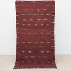 Reddish Brown Moroccan Rug