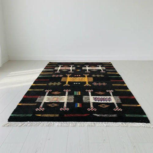 Small Black Rug 