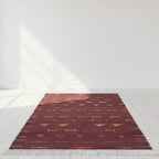 Reddish Brown Moroccan Rug