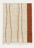 Terracotta Edge custom Beni Mrirt rug hand-knotted in Morocco from premium Moroccan wool